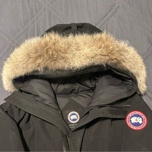 Men’s Canada Goose Black Parka with detachable Fur Trim